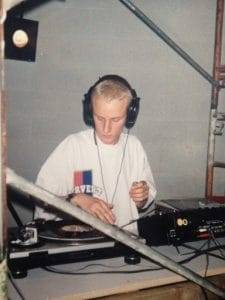 My First gig DJ Rennie Foster als kind