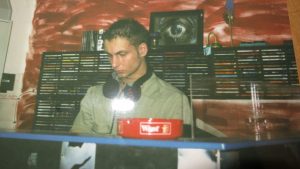 Mark Reeve at his first DJ gig